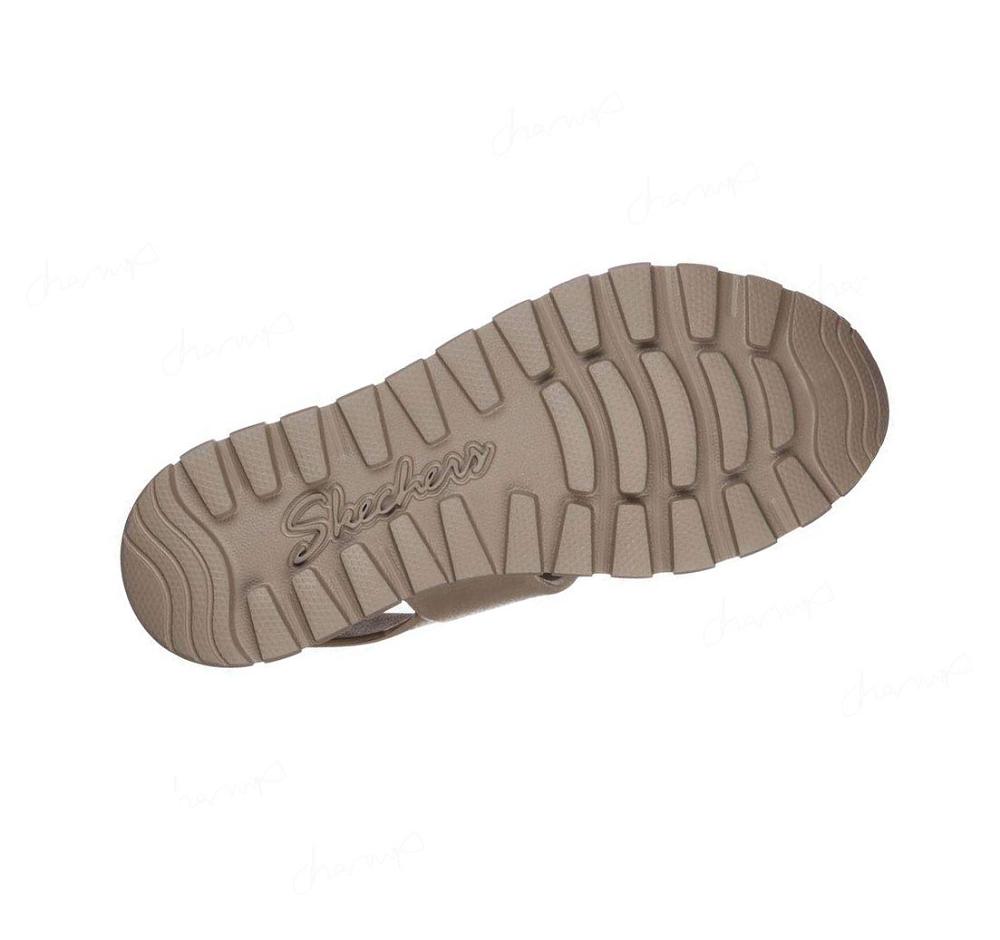 Sandalias Skechers Foamies: Footsteps - Breezy Feels Mujer Gris Marrones | A092S_AR