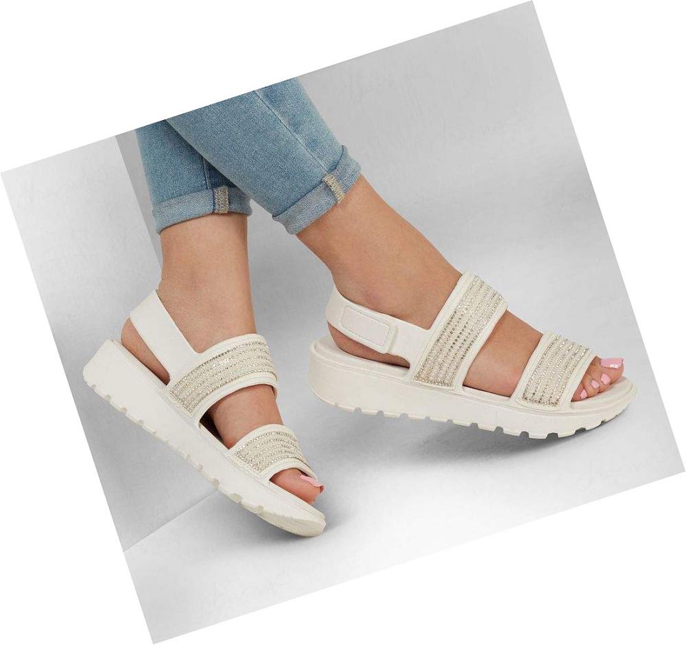 Sandalias Skechers Foamies: Footsteps - How Extra Mujer Blancas | A0T8B_AR