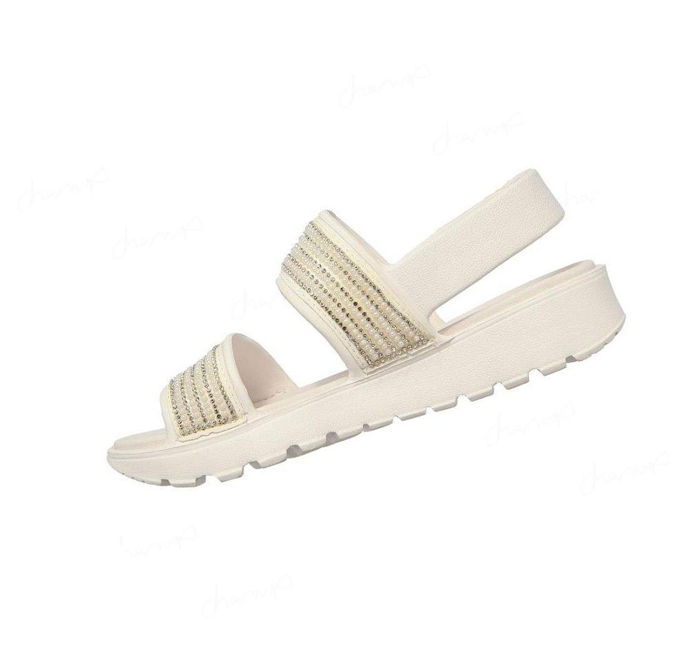 Sandalias Skechers Foamies: Footsteps - How Extra Mujer Blancas | A0T8B_AR