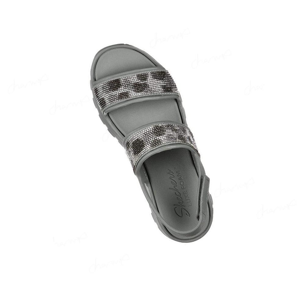 Sandalias Skechers Foamies: Footsteps Mujer Gris | A01T8_AR