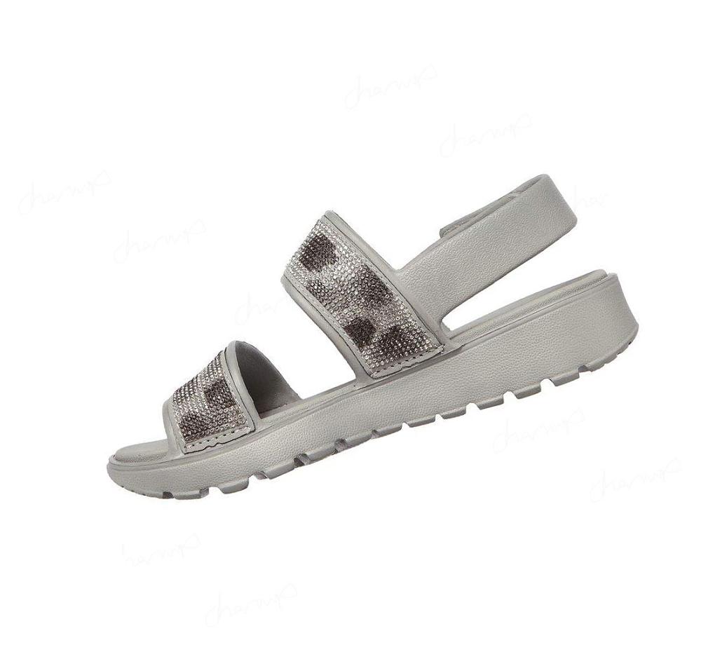 Sandalias Skechers Foamies: Footsteps Mujer Gris | A01T8_AR