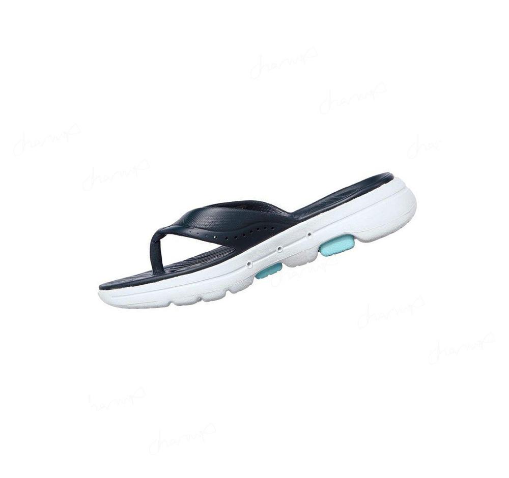 Sandalias Skechers Foamies: GOwalk 5 - Bali Mujer Azul Marino | A3038_AR