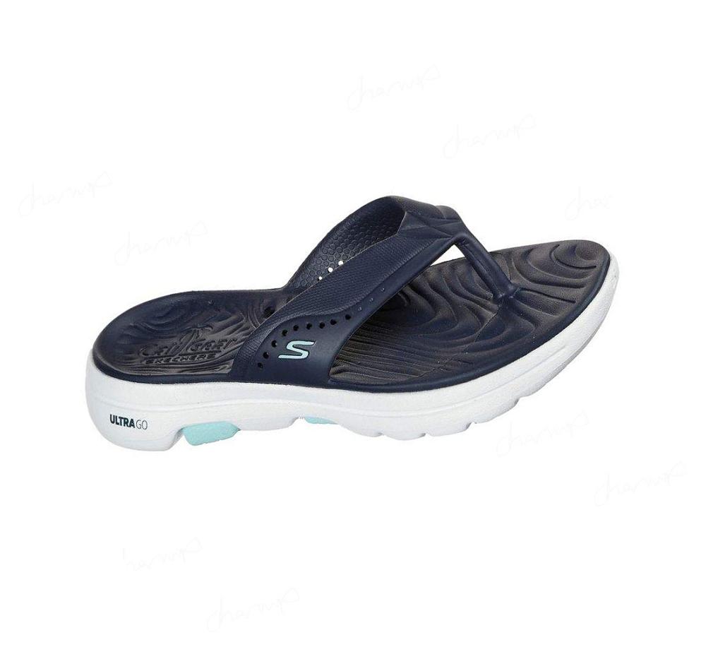 Sandalias Skechers Foamies: GOwalk 5 - Bali Mujer Azul Marino | A3038_AR