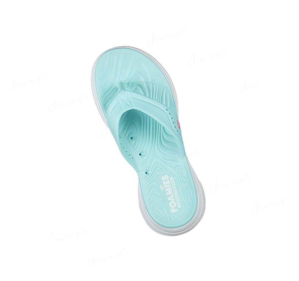 Sandalias Skechers Foamies: GOwalk 5 - Bali Mujer Turquesa Claro | A326S_AR