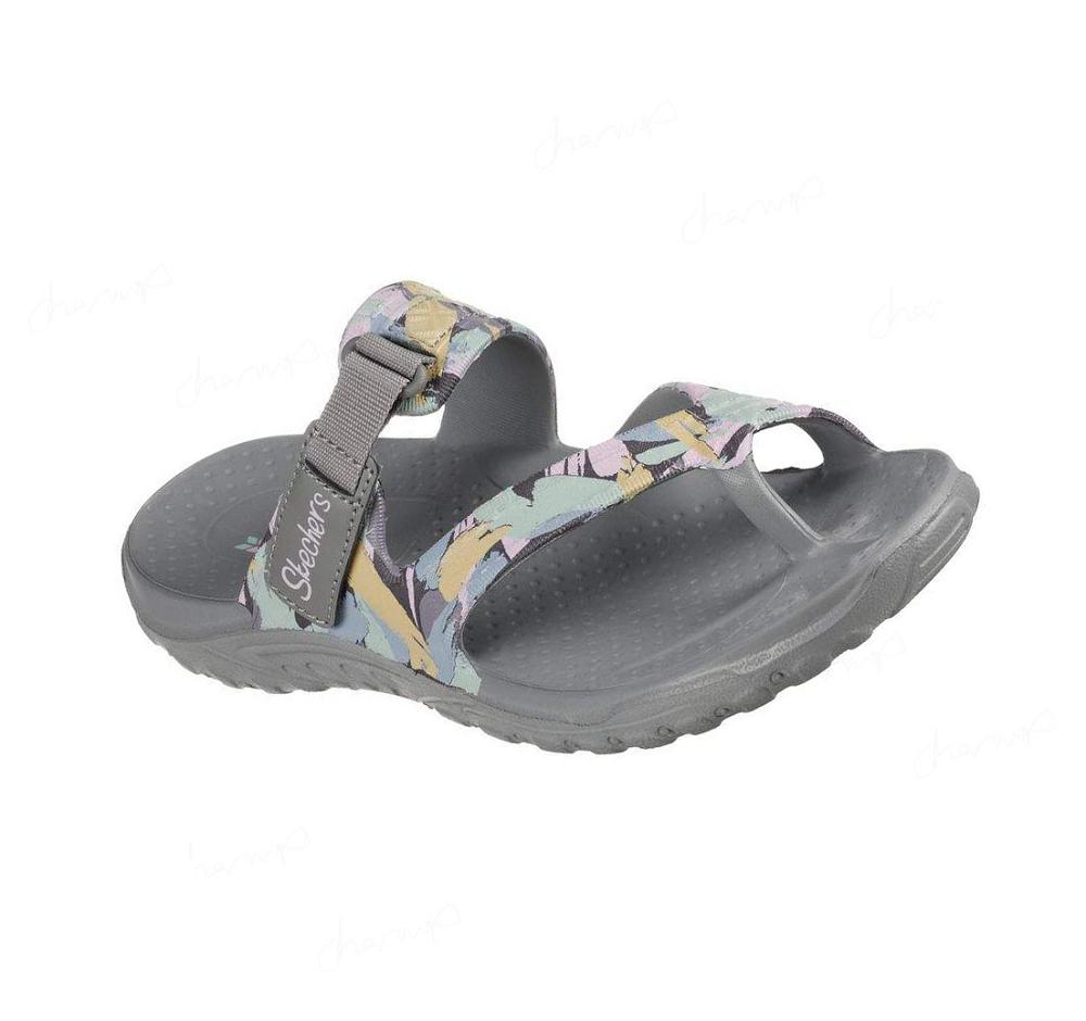 Sandalias Skechers Foamies: Reggae - Artsy Mujer Gris Multicolor | AA03X_AR