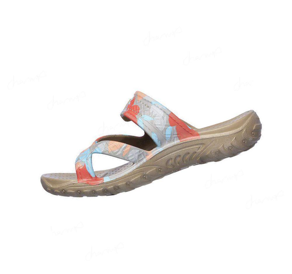 Sandalias Skechers Foamies: Reggae - Rainforest Mujer Gris Marrones | AA053_AR