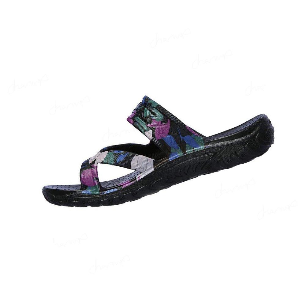 Sandalias Skechers Foamies: Reggae - Rainforest Mujer Negras | AA26L_AR