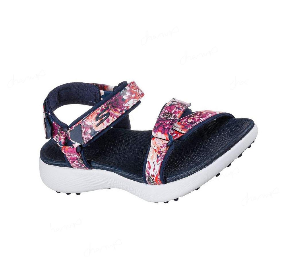 Sandalias Skechers GO GOLF 600 - Tropics Mujer Azul Marino Multicolor | AA6TG_AR