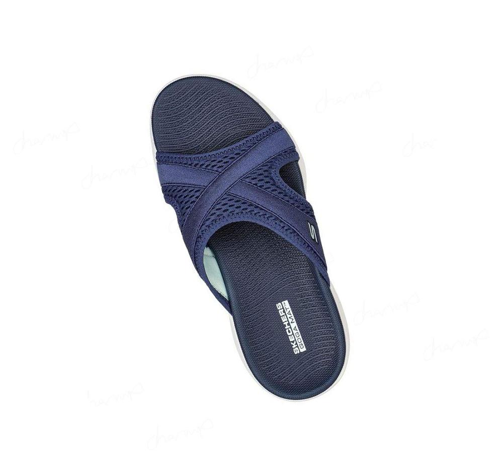 Sandalias Skechers GO WALK 6 - Beach View Mujer Azul Marino | A801D_AR