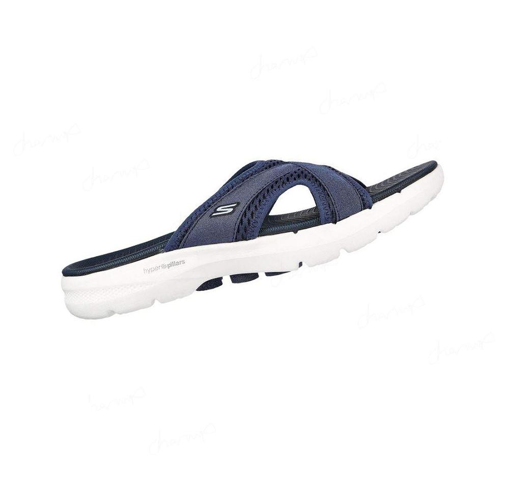 Sandalias Skechers GO WALK 6 - Beach View Mujer Azul Marino | A801D_AR