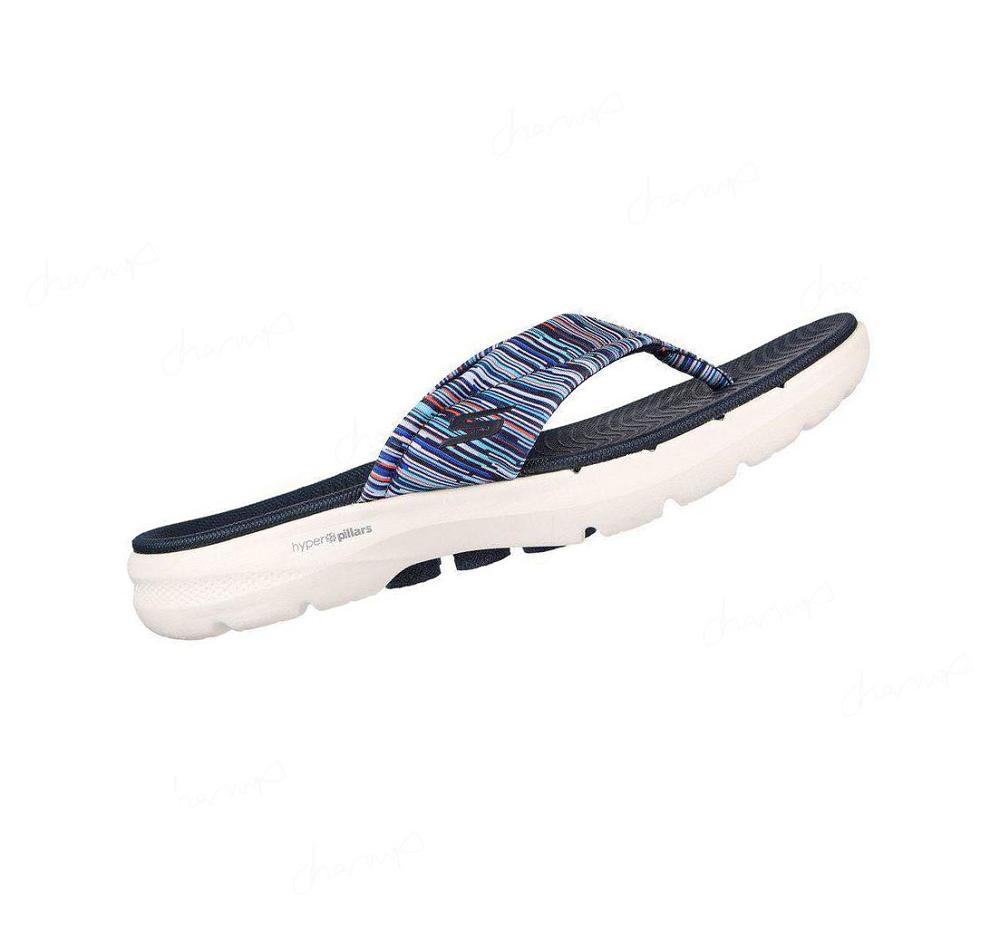 Sandalias Skechers GO WALK 6 - Bright Daze Mujer Azul Marino Multicolor | A805G_AR