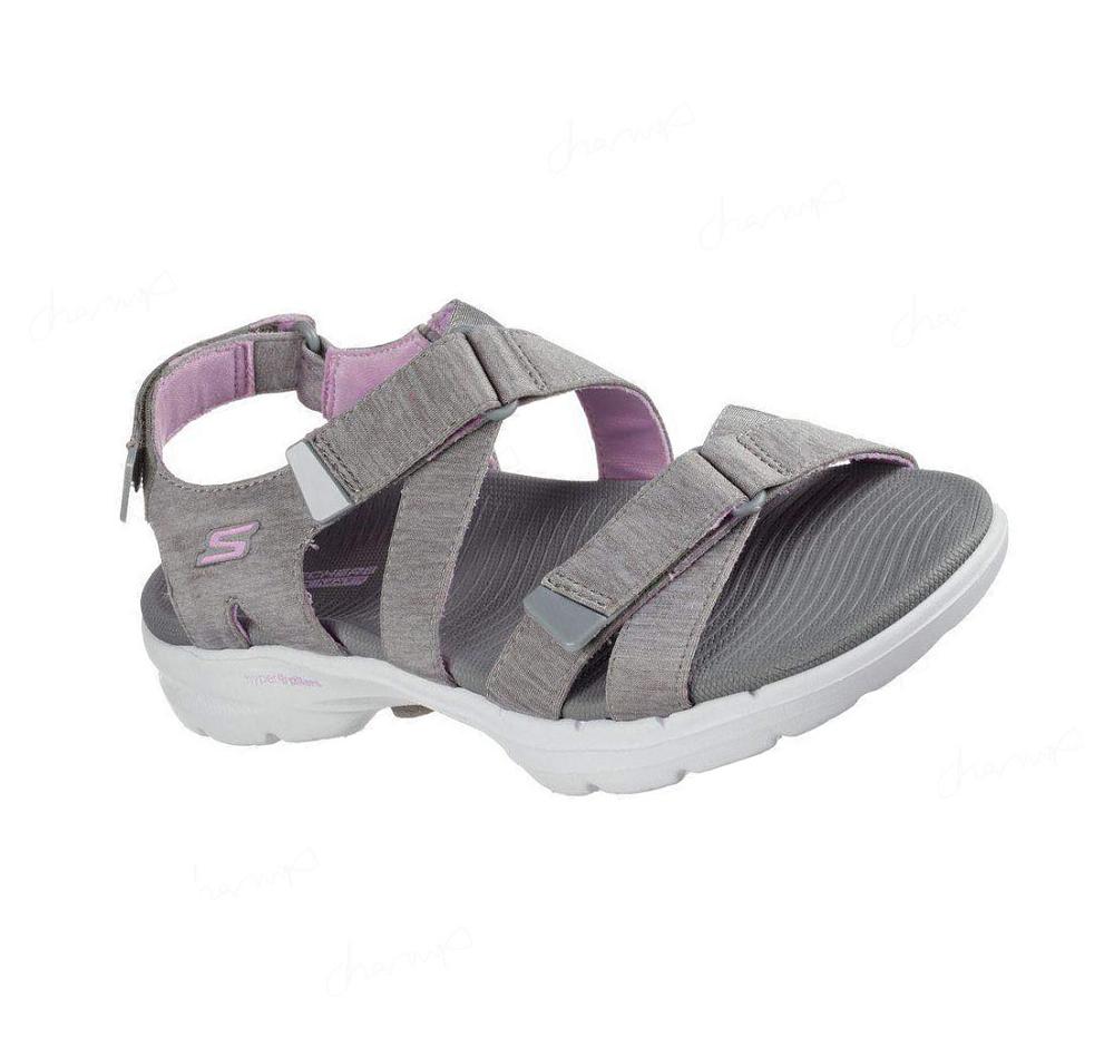 Sandalias Skechers GO WALK 6 - Limitless Mujer Gris | AT80B_AR