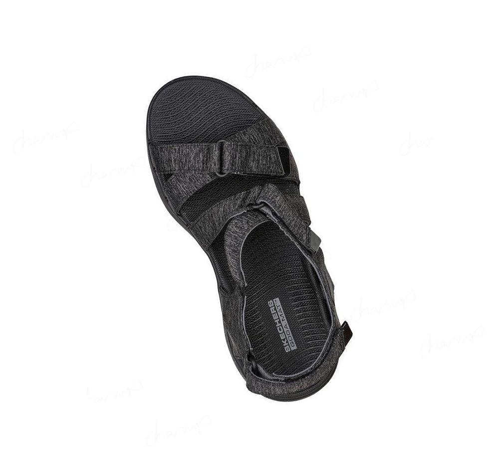 Sandalias Skechers GO WALK 6 - Limitless Mujer Negras Gris | AT92L_AR