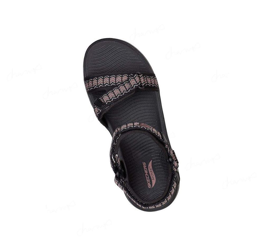 Sandalias Skechers GO WALK Arch Fit - Affinity Mujer Negras | 5301D_AR