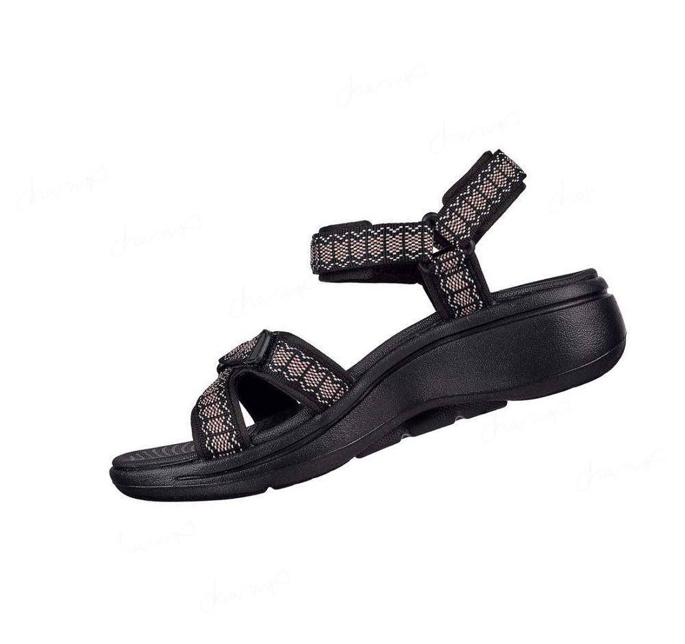 Sandalias Skechers GO WALK Arch Fit - Affinity Mujer Negras | 5301D_AR