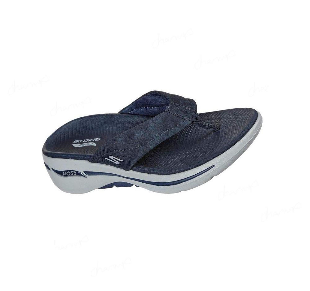 Sandalias Skechers GO WALK Arch Fit - Astound Mujer Azul Marino Gris | 5A55G_AR