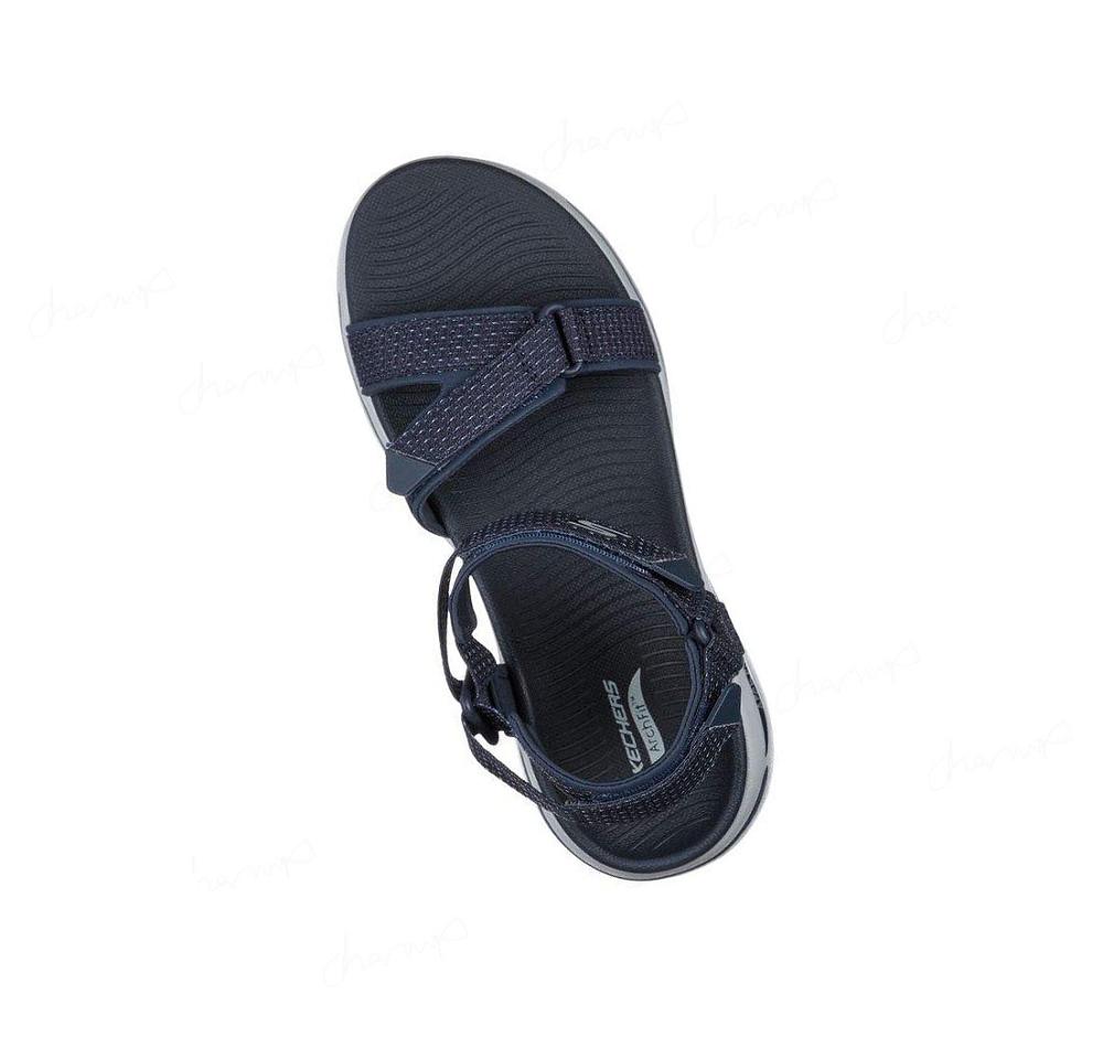 Sandalias Skechers GO WALK Arch Fit - Cruise Around Mujer Azul Marino | 526TB_AR