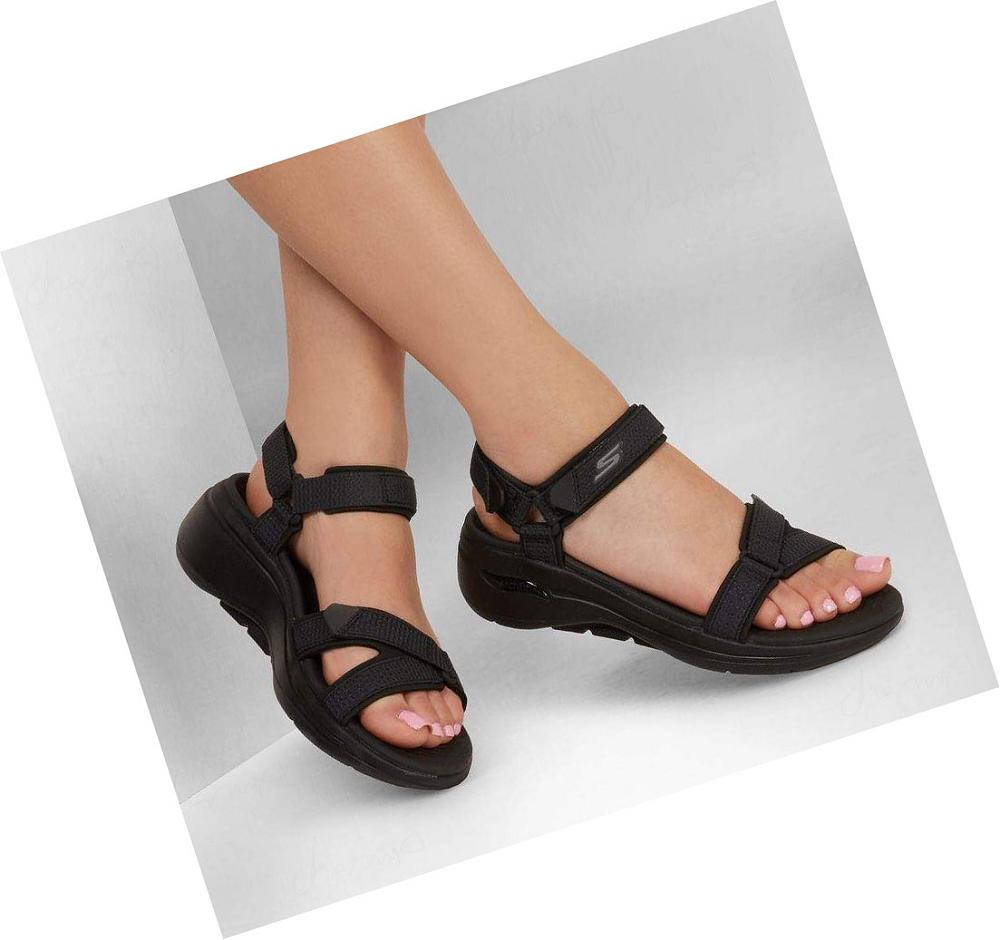 Sandalias Skechers GO WALK Arch Fit - Cruise Around Mujer Negras | 52T6A_AR