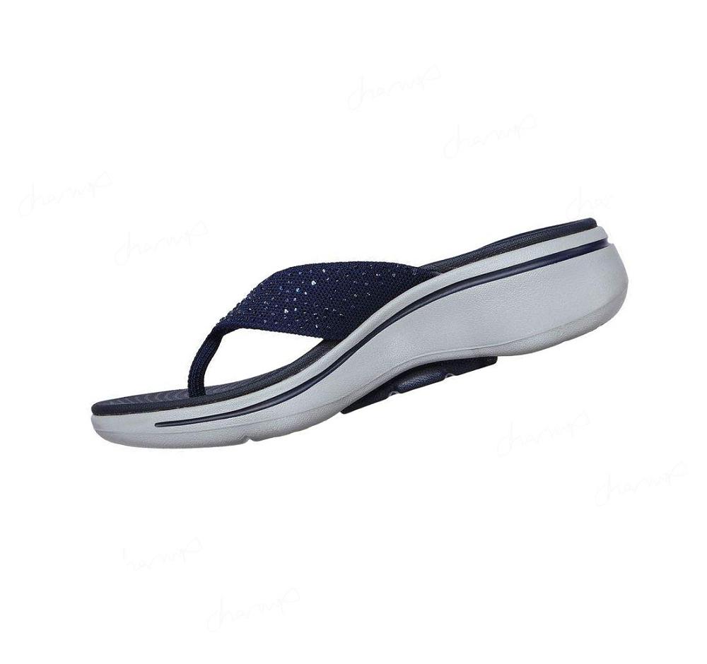 Sandalias Skechers GO WALK Arch Fit - Dazzle Mujer Azul Marino | 5A80R_AR