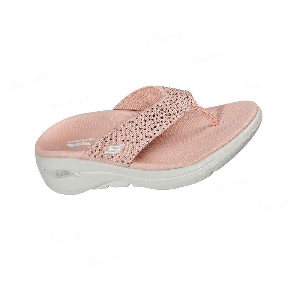 Sandalias Skechers GO WALK Arch Fit - Dazzle Mujer Rosas | 5AT85_AR