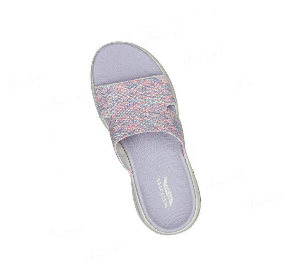 Sandalias Skechers GO WALK Arch Fit - Sweet Bliss Mujer Gris Multicolor | 536T3_AR