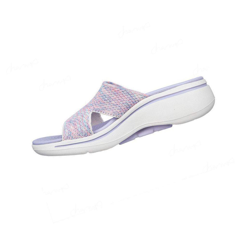 Sandalias Skechers GO WALK Arch Fit - Sweet Bliss Mujer Gris Multicolor | 536T3_AR