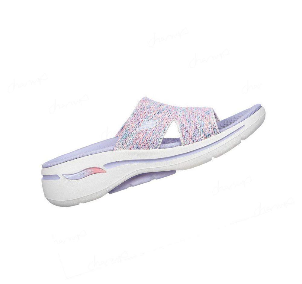 Sandalias Skechers GO WALK Arch Fit - Sweet Bliss Mujer Gris Multicolor | 536T3_AR