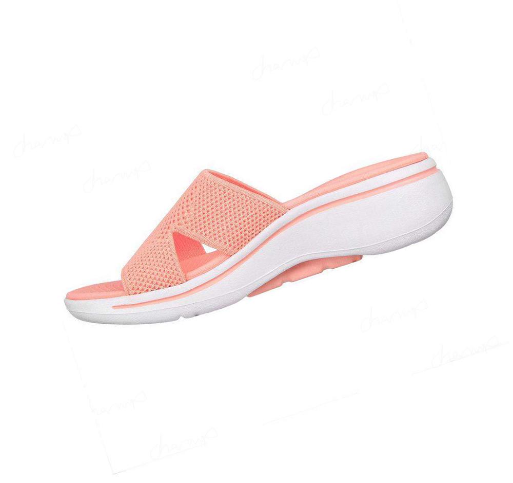 Sandalias Skechers GO WALK Arch Fit - Worthy Mujer Coral | 53T6R_AR