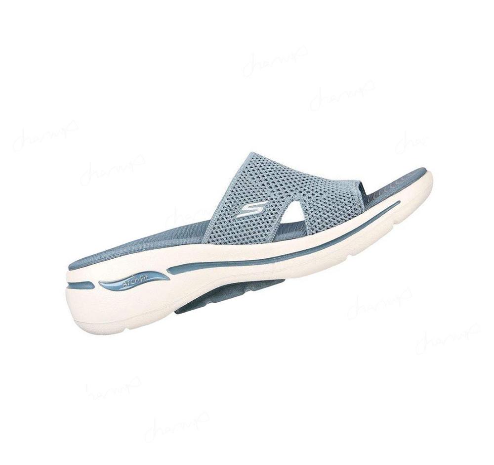 Sandalias Skechers GO WALK Arch Fit - Worthy Mujer Azules | 5A01E_AR