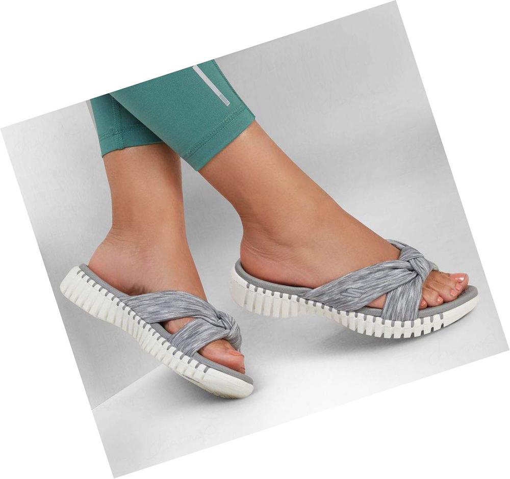 Sandalias Skechers GO WALK Smart - Elated Mujer Gris | AT55D_AR