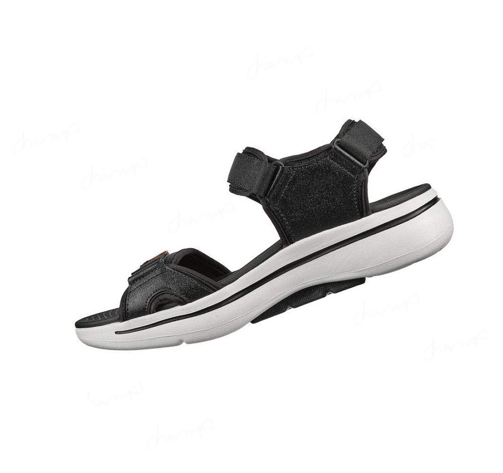 Sandalias Skechers GOwalk Arch Fit Hombre Negras Blancas | 63838_AR