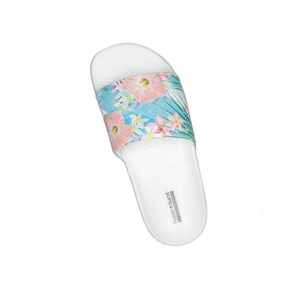 Sandalias Skechers Hyper Chanclas - Tropical Mujer Blancas Multicolor | A5T8K_AR