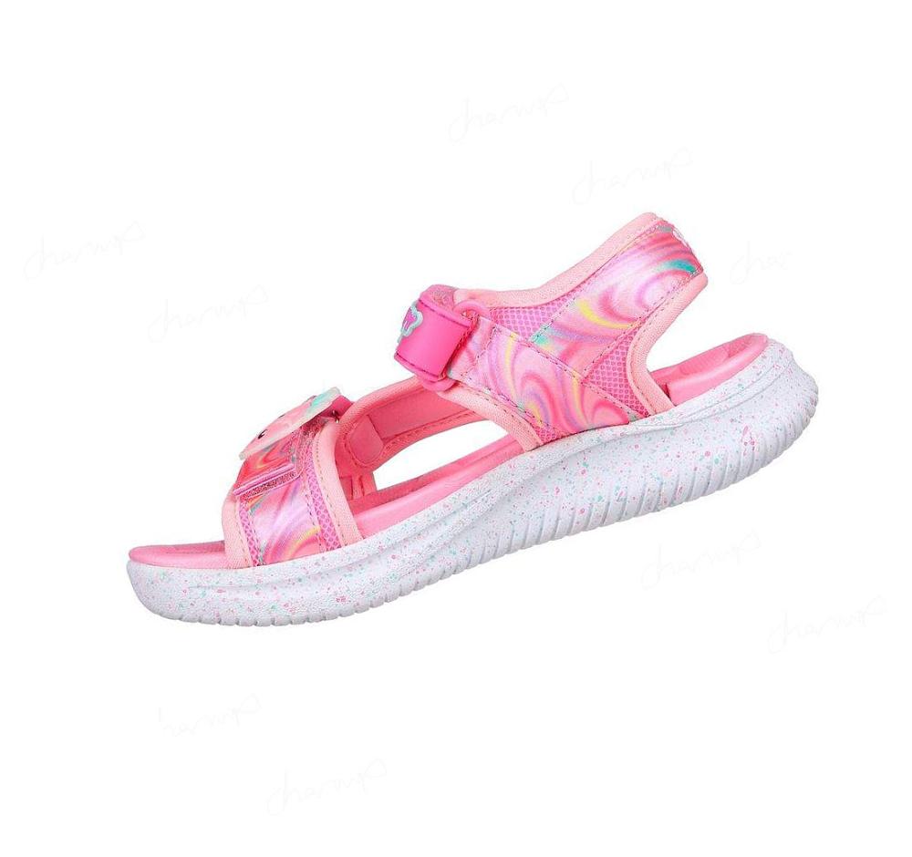 Sandalias Skechers Jumpsters - Splasherz Niña Rosas Multicolor | 5020K_AR