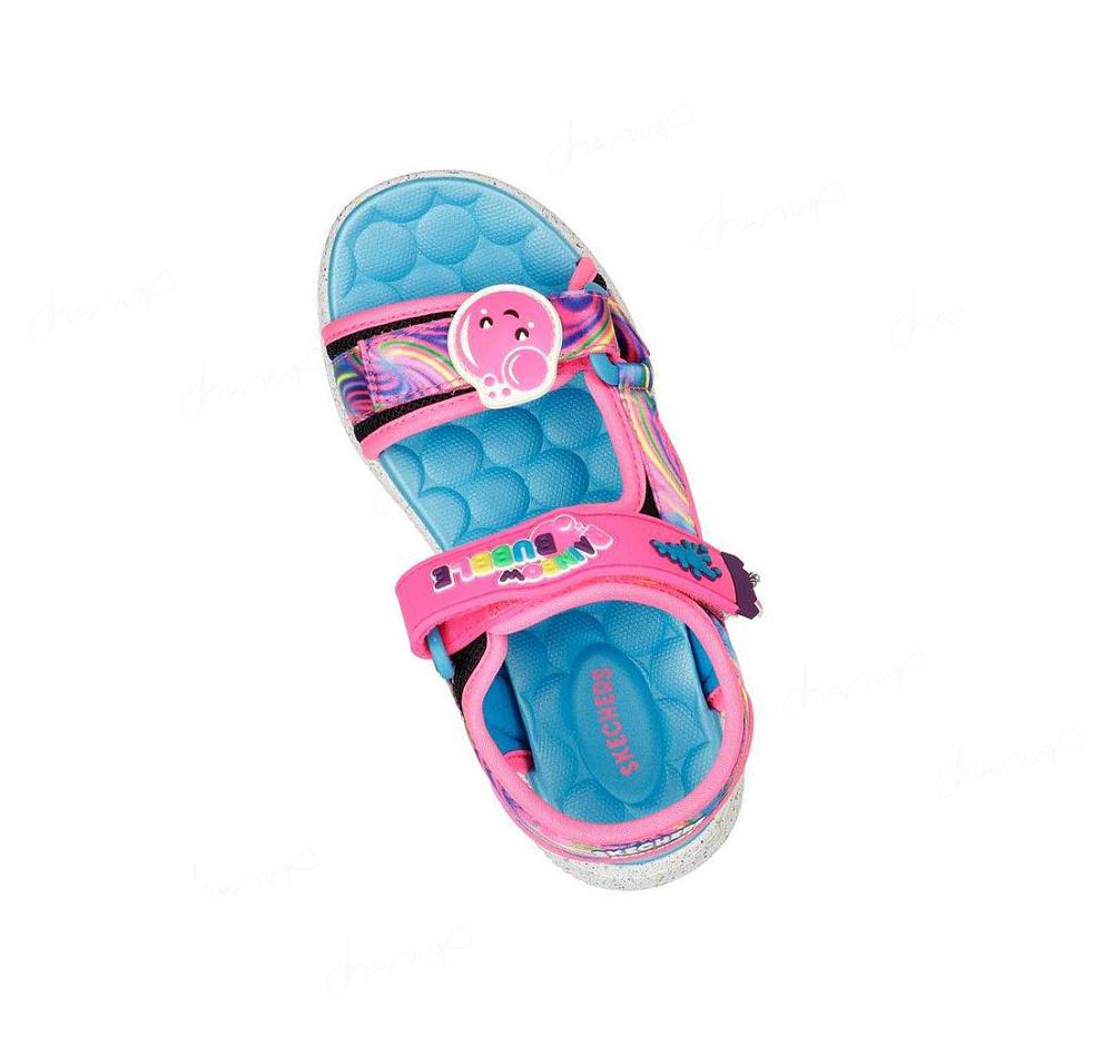 Sandalias Skechers Jumpsters - Splasherz Niña Negras Multicolor | 50A50_AR