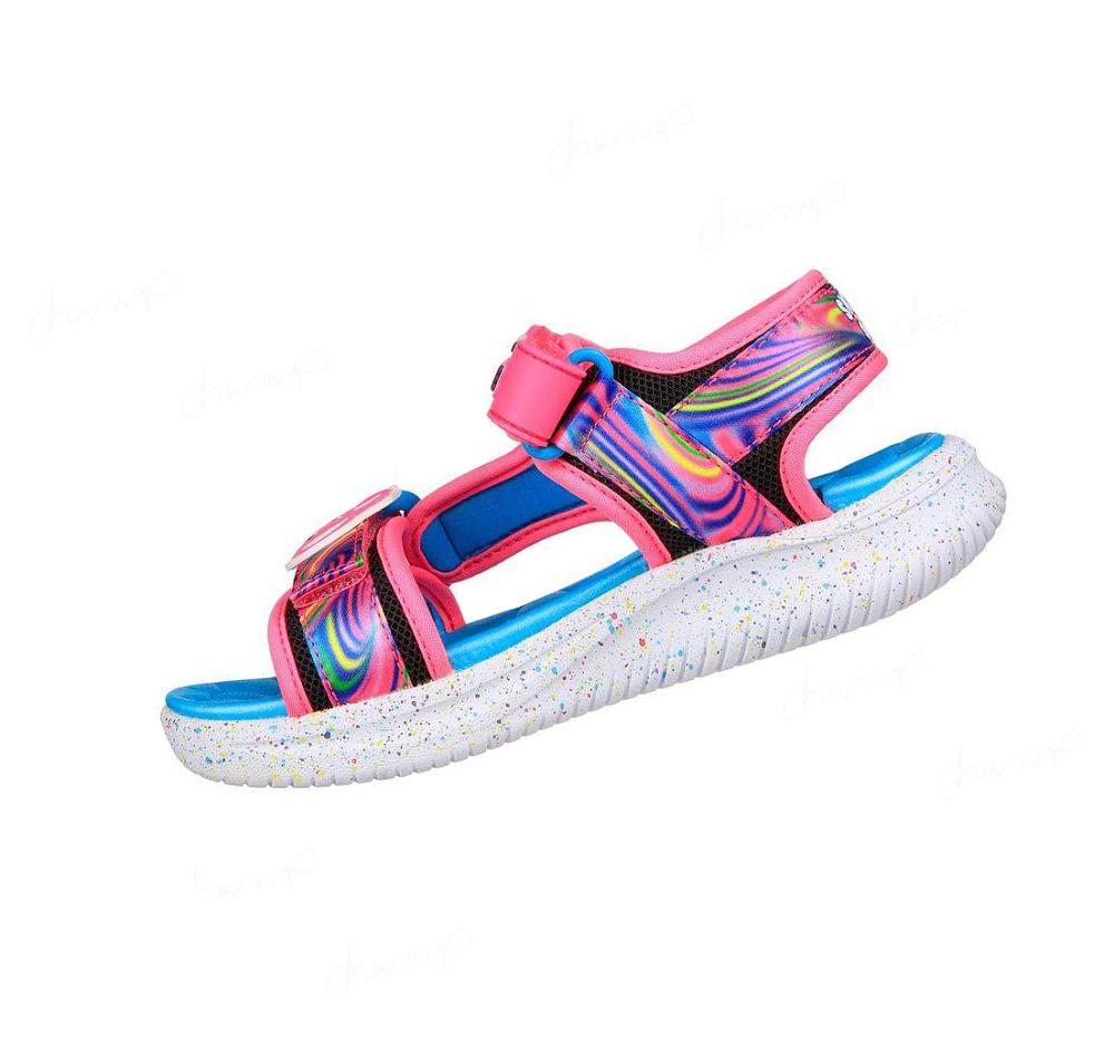 Sandalias Skechers Jumpsters - Splasherz Niña Negras Multicolor | 50A50_AR