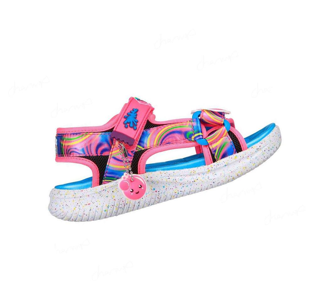 Sandalias Skechers Jumpsters - Splasherz Niña Negras Multicolor | 50A50_AR