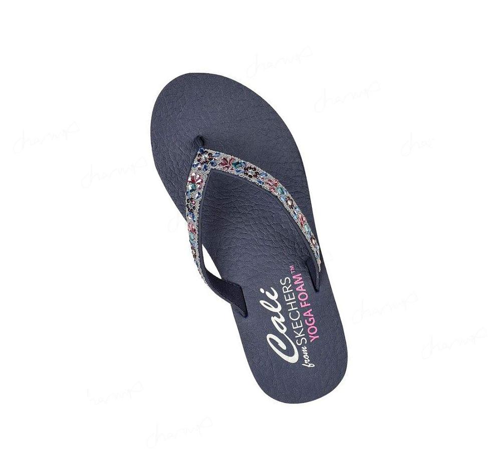 Sandalias Skechers Meditation - Garden Bliss Mujer Azul Marino | 5T01A_AR