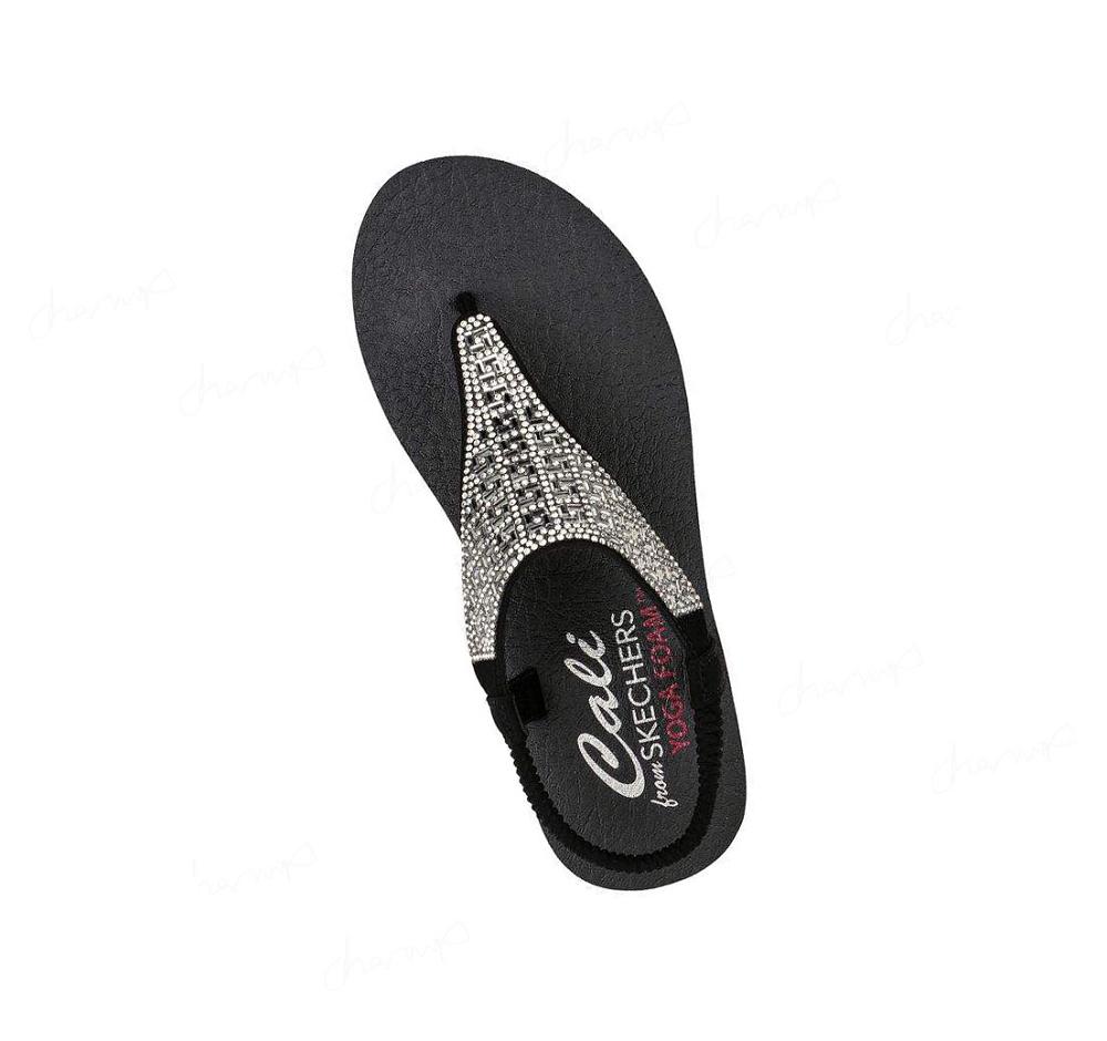 Sandalias Skechers Meditation - Sweet Rock Mujer Negras | 55T8L_AR