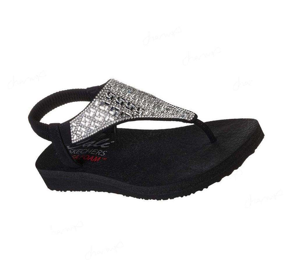 Sandalias Skechers Meditation - Sweet Rock Mujer Negras | 55T8L_AR