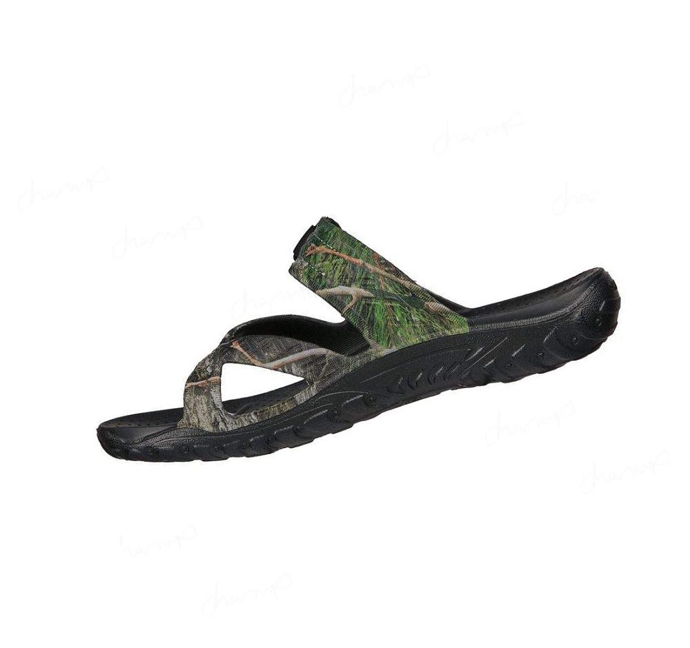 Sandalias Skechers Mossy Oak Foamies: Reggae - Fascinated Mujer Negras Multicolor | A3T6L_AR