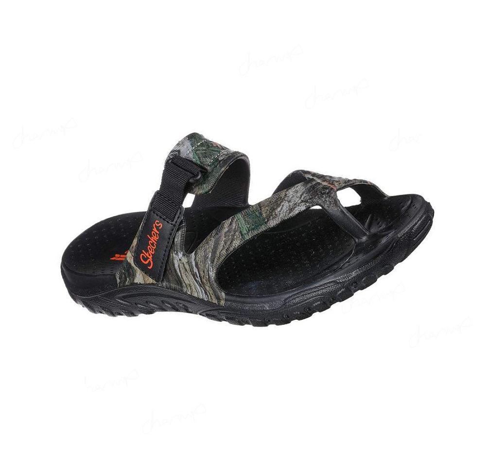 Sandalias Skechers Mossy Oak Foamies: Reggae - Fascinated Mujer Negras Multicolor | A3T6L_AR