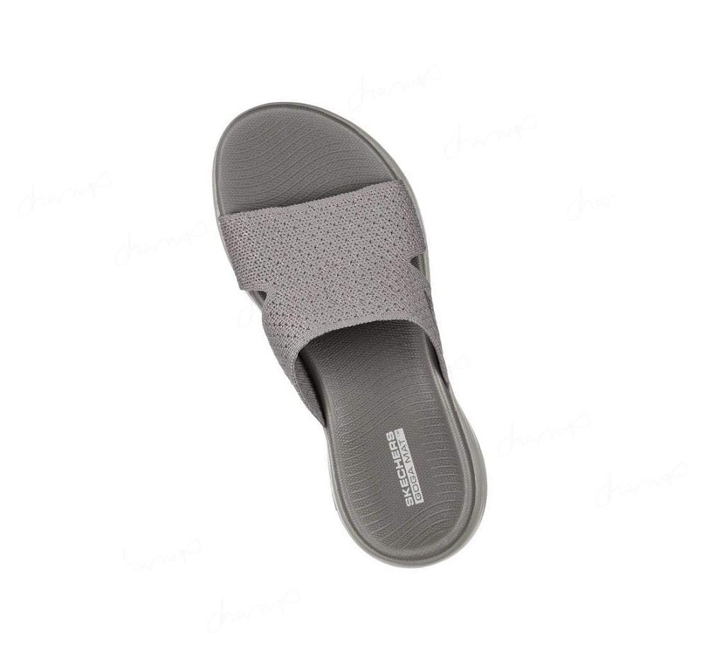 Sandalias Skechers On-the-GO 600 - Adore Mujer Gris Oscuro Marrones | AT1T3_AR