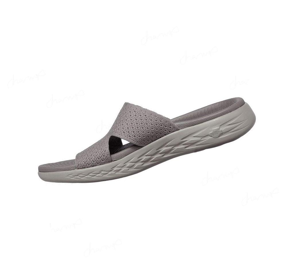 Sandalias Skechers On-the-GO 600 - Adore Mujer Gris Oscuro Marrones | AT1T3_AR