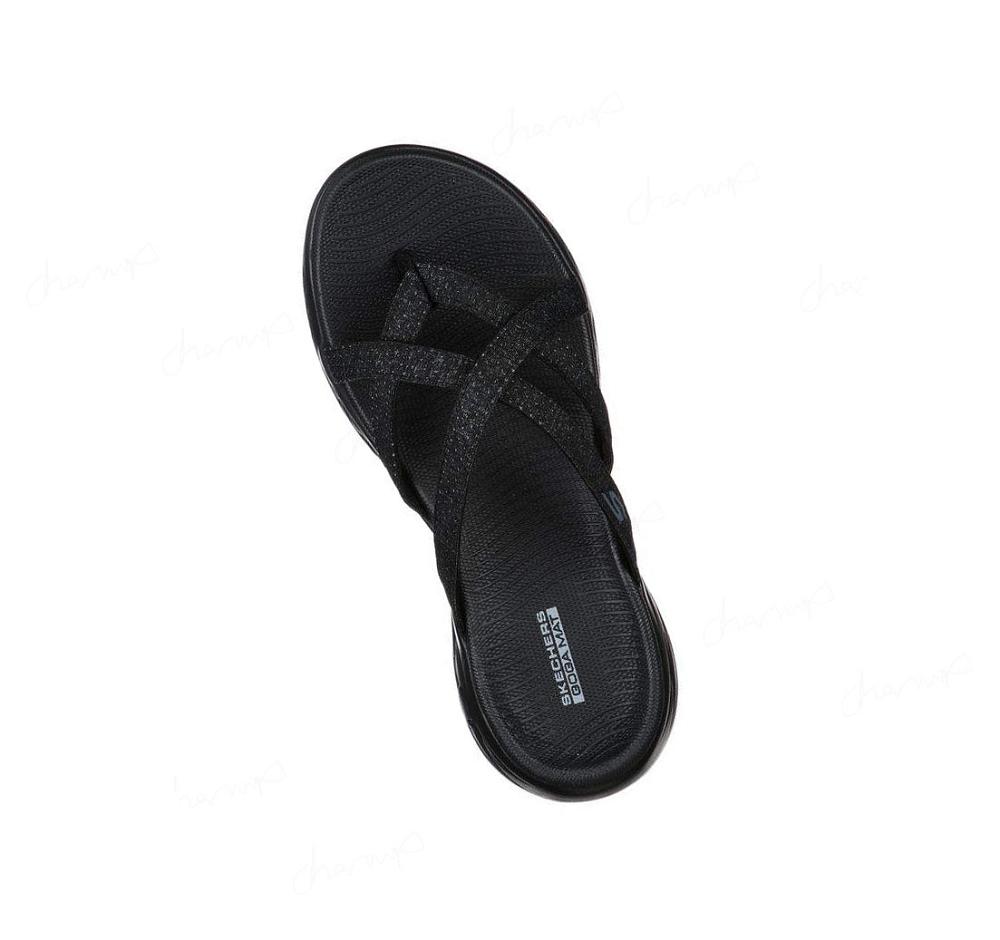 Sandalias Skechers On the GO 600 - Dainty Mujer Negras Gris | AT01G_AR