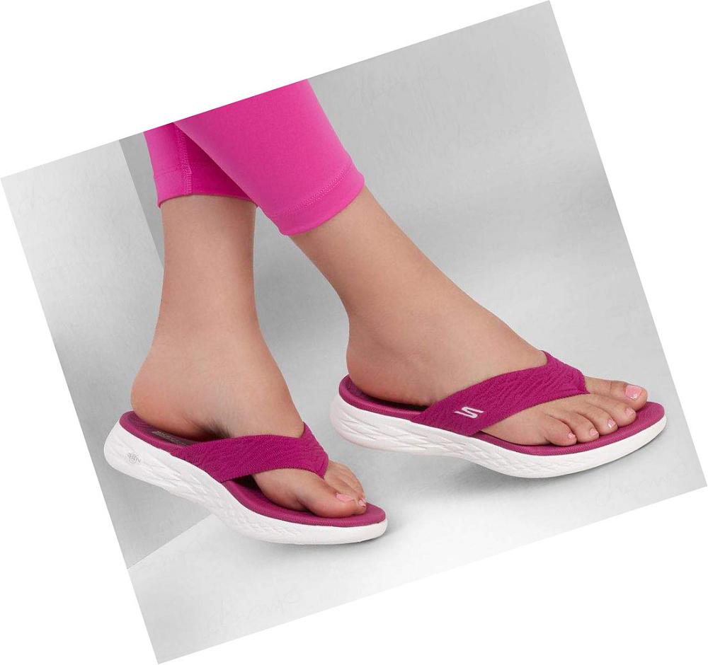 Sandalias Skechers On-the-GO 600 - Sunny Mujer Fucsia | AT53G_AR