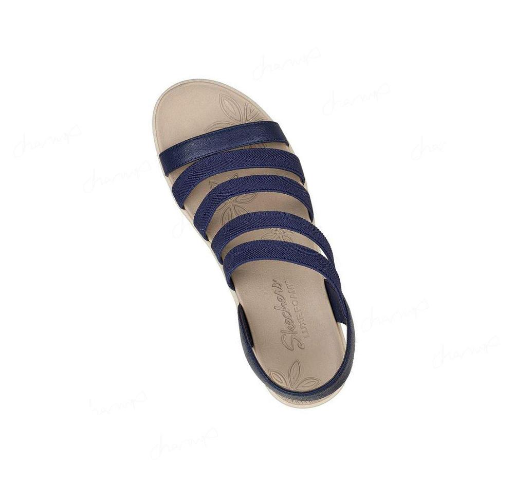 Sandalias Skechers Pier-Lite - All You Mujer Azul Marino | A930C_AR