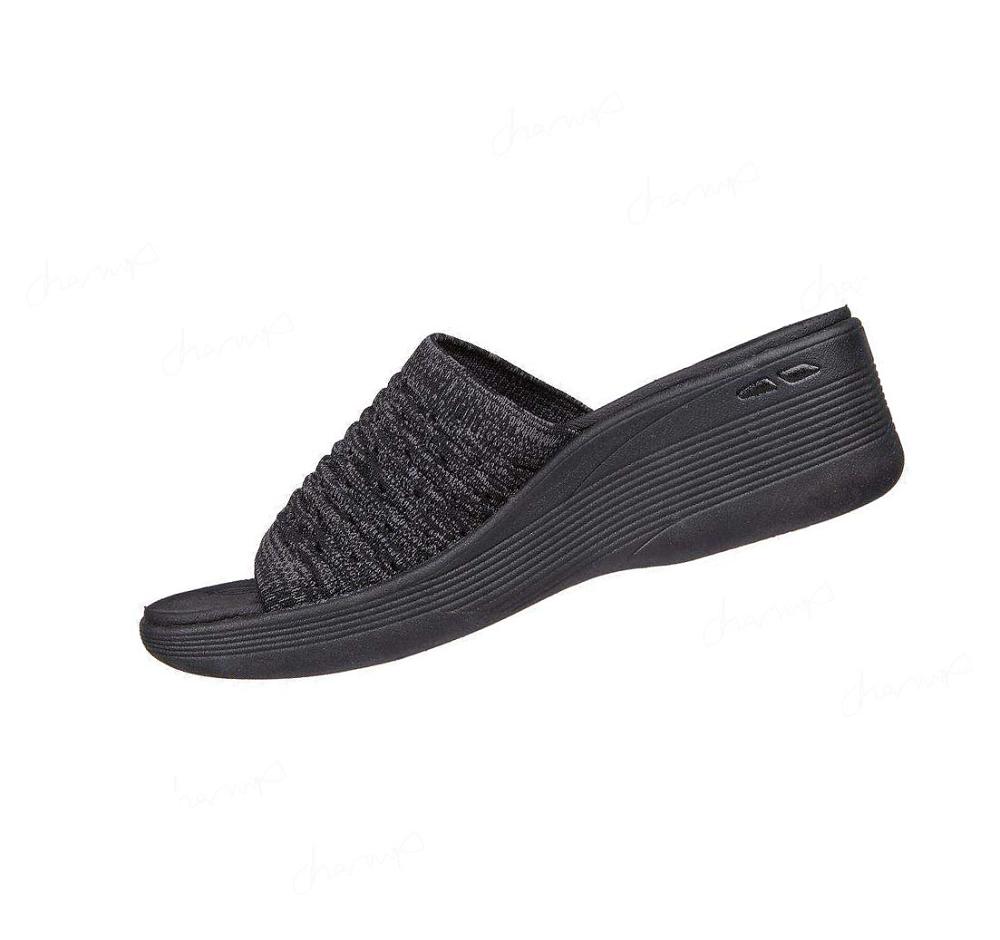 Sandalias Skechers Pier-Lite - My Wish Mujer Negras | A928L_AR