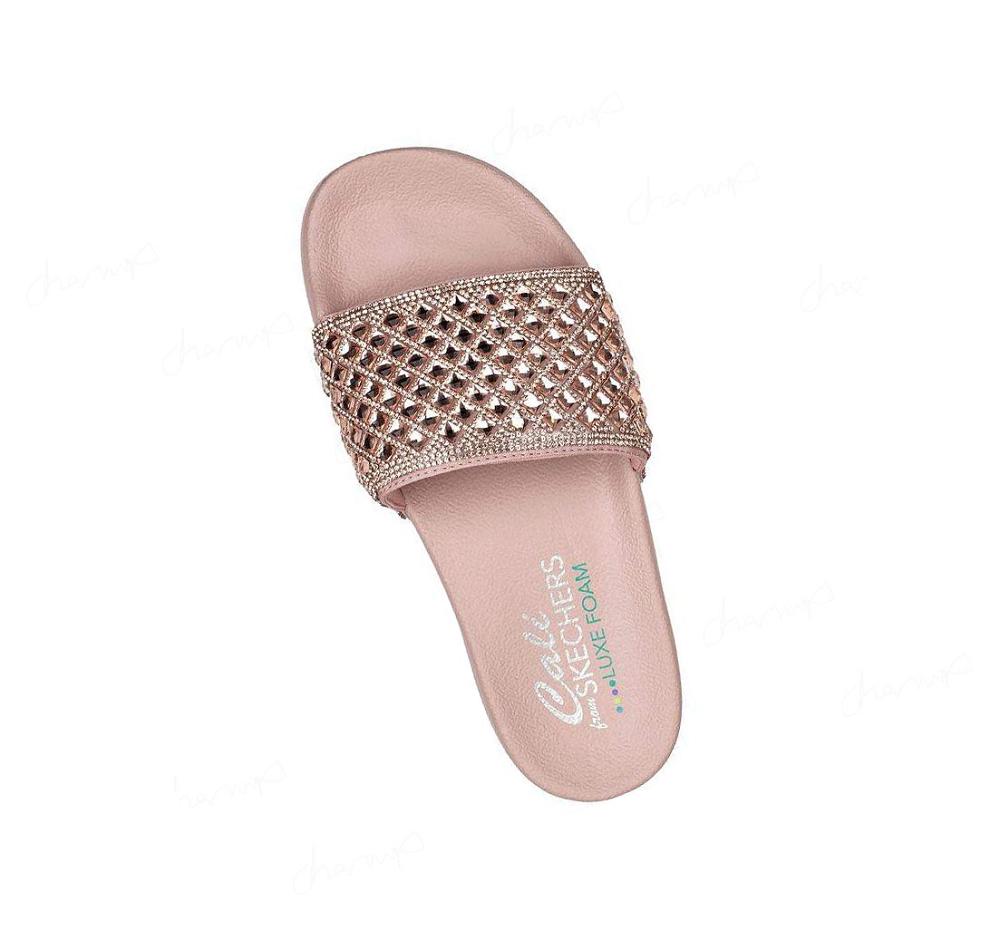 Sandalias Skechers Pop Ups - Chanclas By Mujer Rosas | 5528C_AR