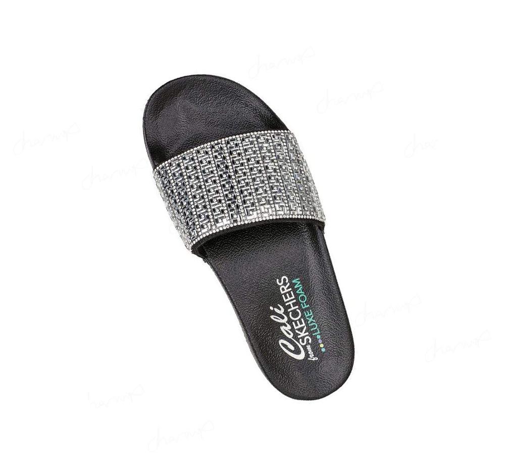 Sandalias Skechers Pop Ups - New Spark Mujer Negras | 5526L_AR