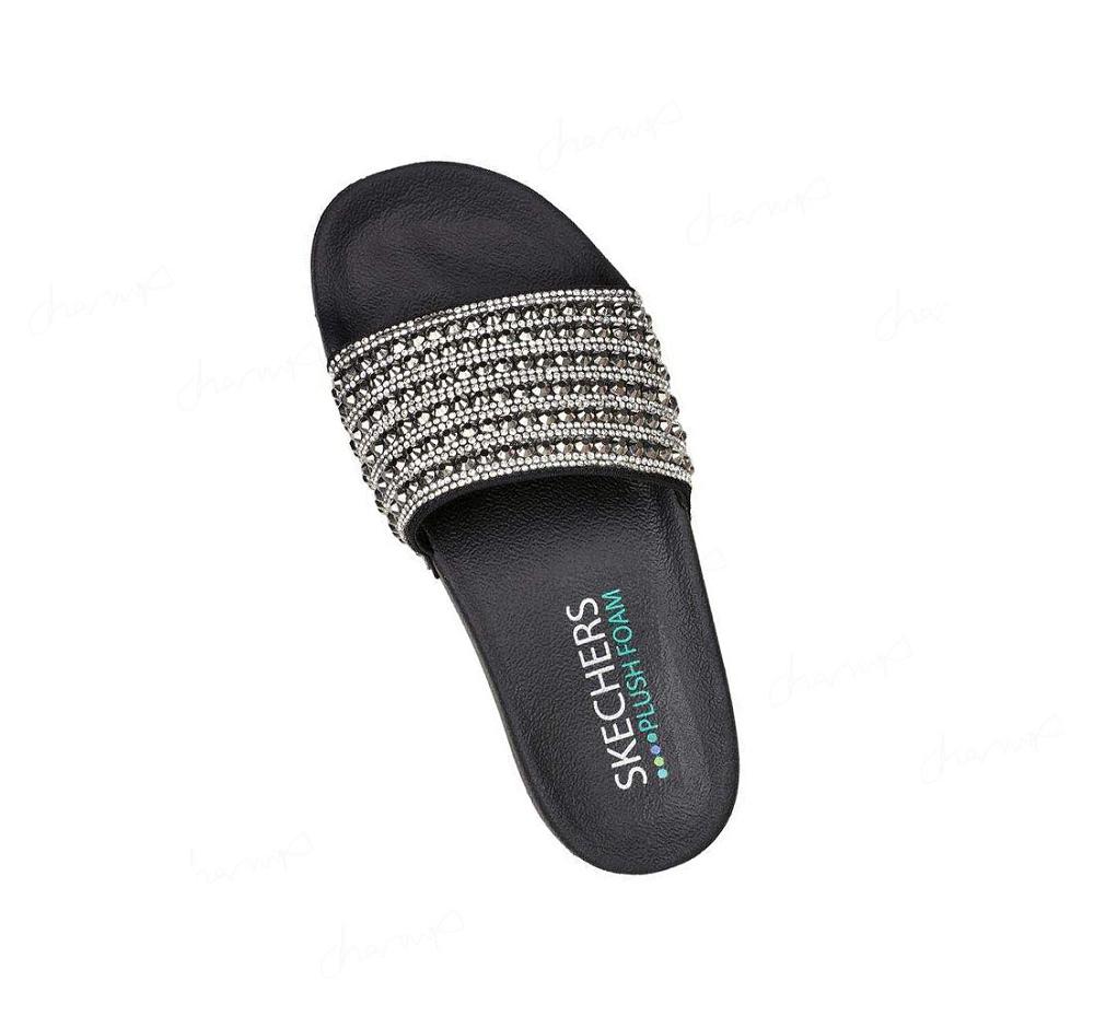 Sandalias Skechers Pop Ups - Rocker Glam Mujer Negras | 5503D_AR